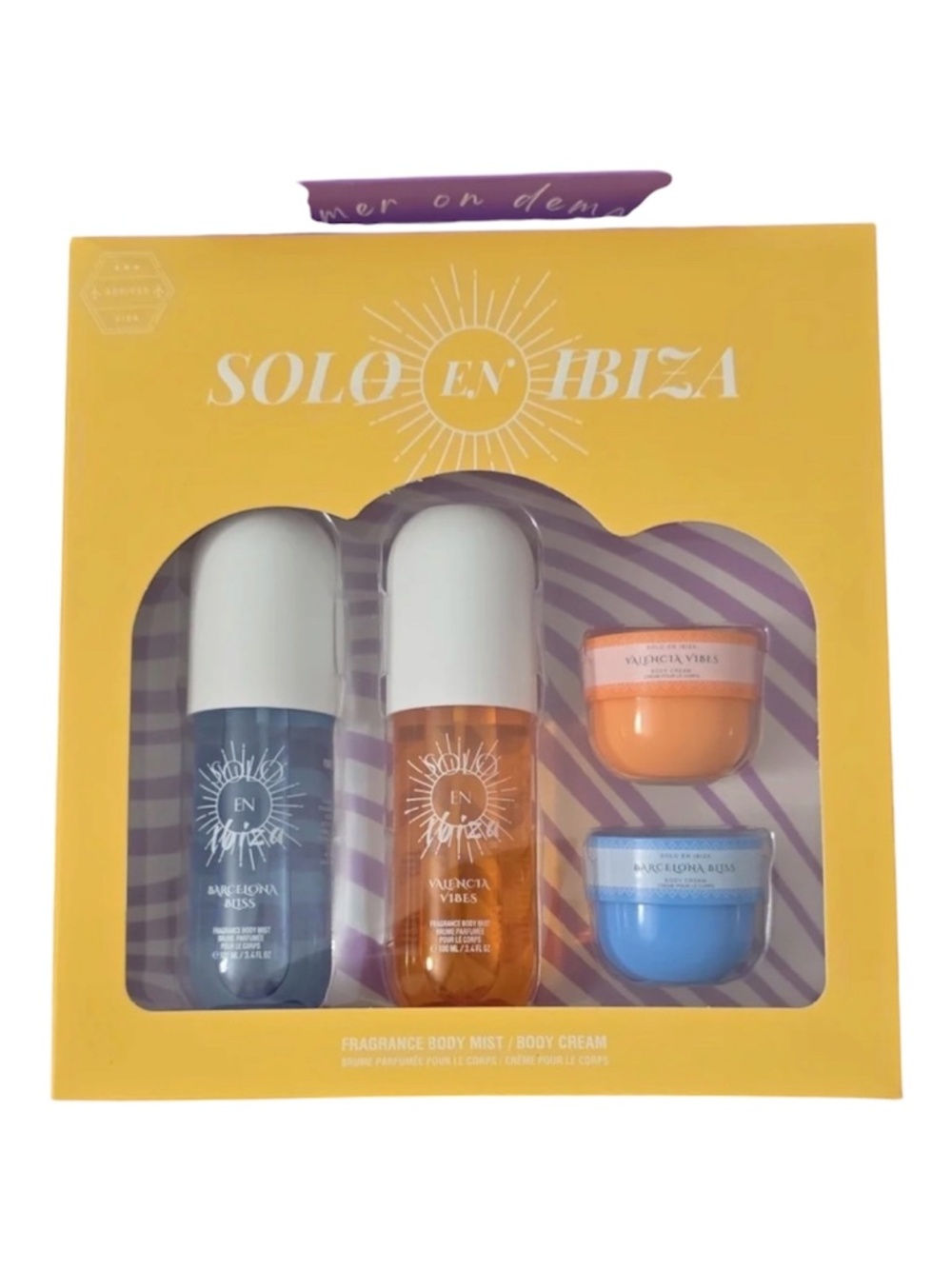 SOLO EN IBIZA Mist and Body Cream